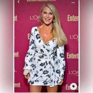 Self-Portrait sequence mini dress.